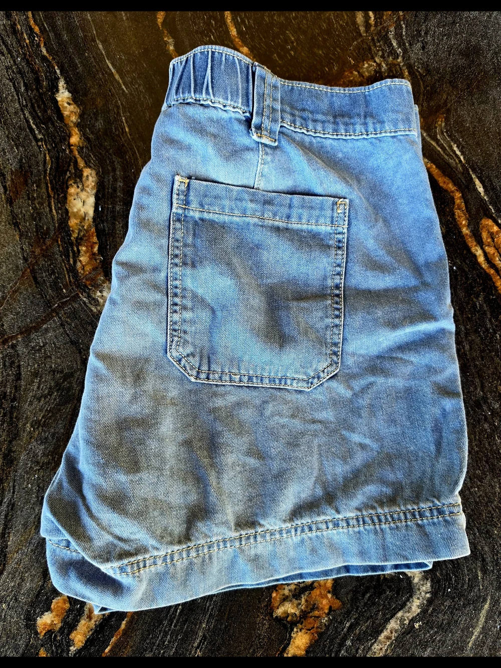 Old Navy Blue High-Rise Chino Shorts - Picture 2 of 6